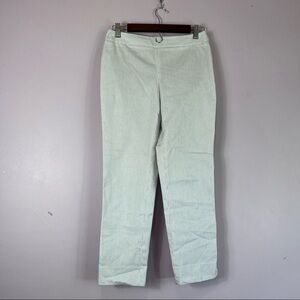 NWOT TALBOTS Chatham Ankle White and Black Pinstripe Pants Size 2 Petite